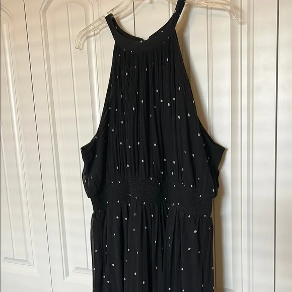 City Chic Black Dress with White Dots - Picture 4 of 9